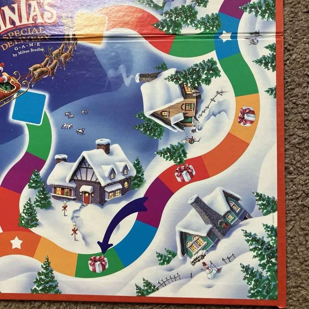 Santa's Special Delivery Board Game 1989 Replacement Part Game Board Only